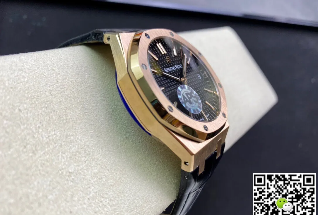 Audemars Piguet Royal Oak 15500OR.OO.D002CR.01 APS Factory 1:1 Best Edition Replica Watch Leather Strap